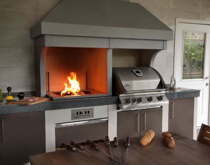 Araras: coifa de churrasqueira preta - modernidade para sua cozinha gourmet!